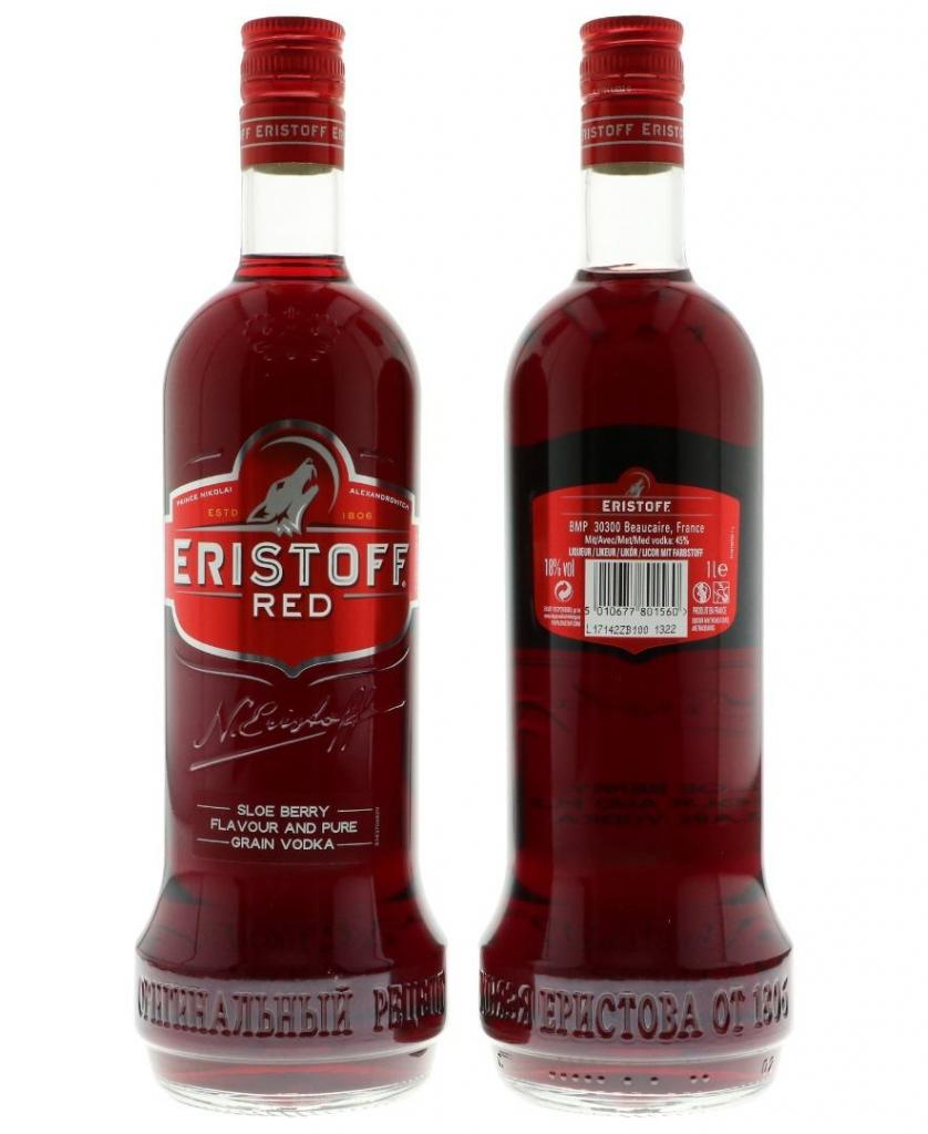 Eristoff Red 100cl 18 % vol 15,25€