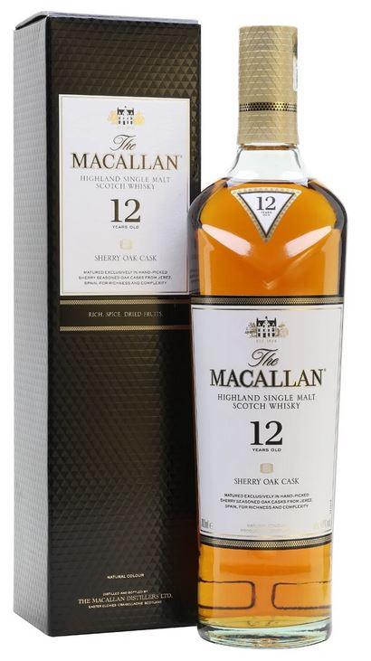 Macallan 12y Sherry Oak 70cl 40° 95,80€