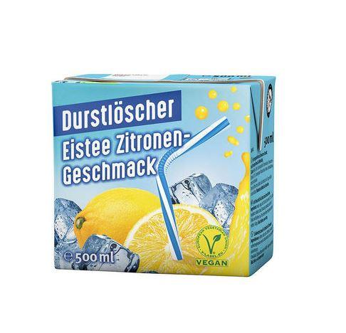 Durstlöscher Eistee Zitrone Tetra 50cl 1,50€