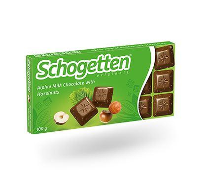 Schogetten Alpine Milk Chocolate Hazelnuts 100g 2,00€