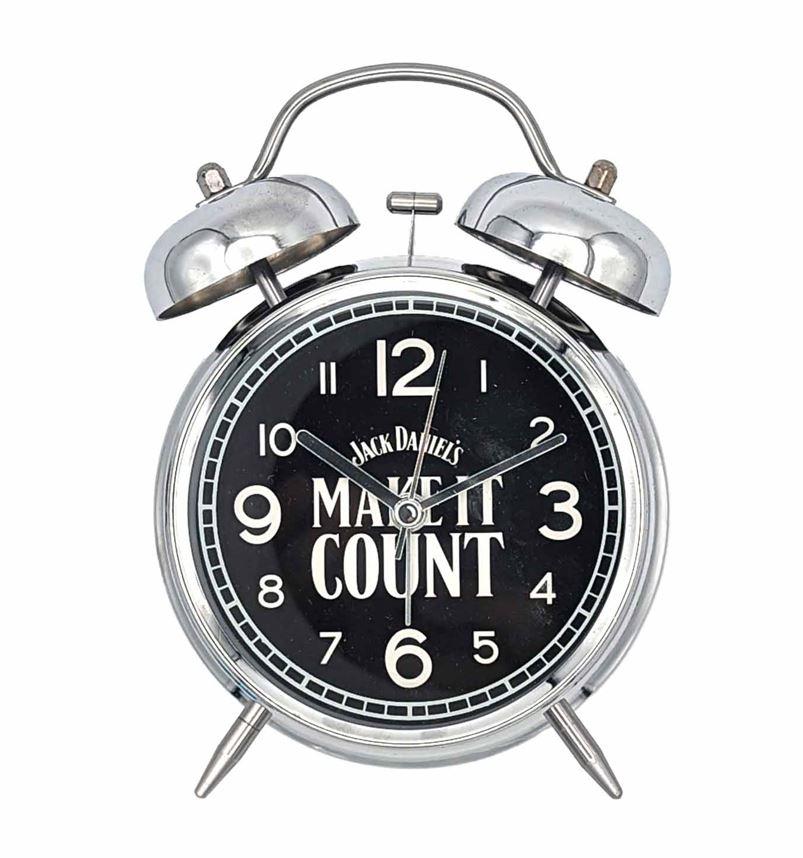 Jack Daniels Twin Bell Retro Alarm Clock 24,95€