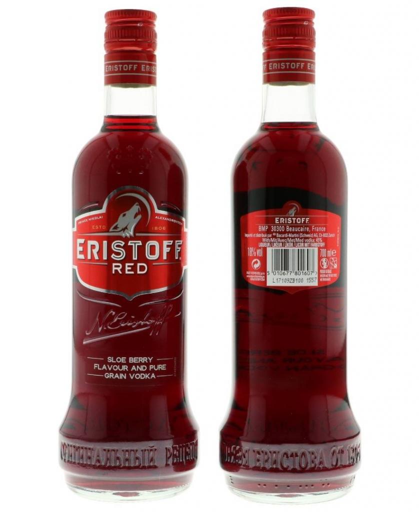Eristoff Red 70cl 18° 9,95€