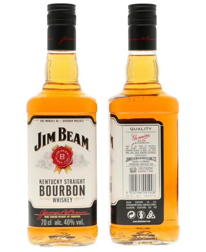 Jim Beam 70cl 40° 12,75€