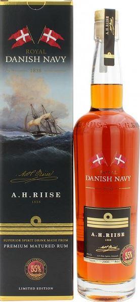 A.H.Riise Royal Danish Navy Strength + Gb 70cl 55 % vol 42,90€