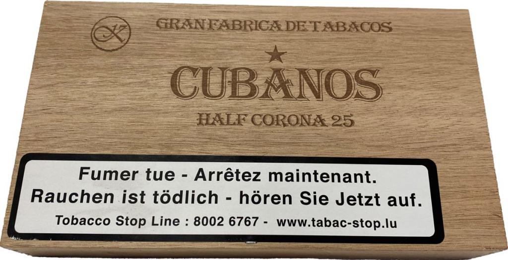 Cubanos Half Corona 25 10,50€