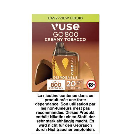 Vuse Go 800 Creamy Tobacco 20mg 9,50€