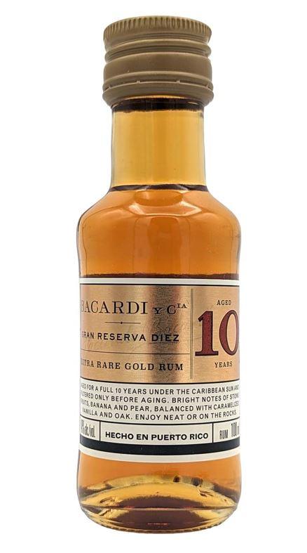 Bacardi Gran Reserva Diez Extra Rare Gold Rum 10cl 40° 7,90€