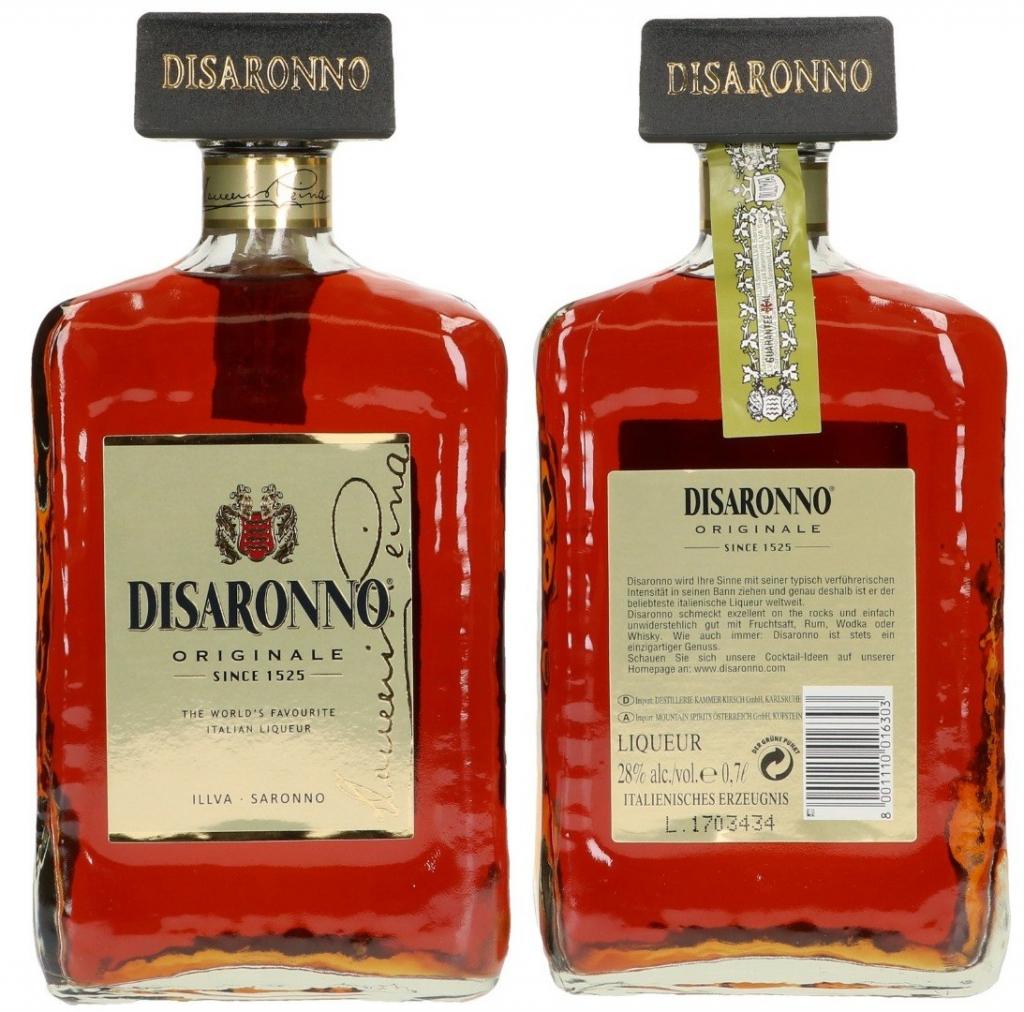 Amaretto Disaronno 70cl 28° 13,59€