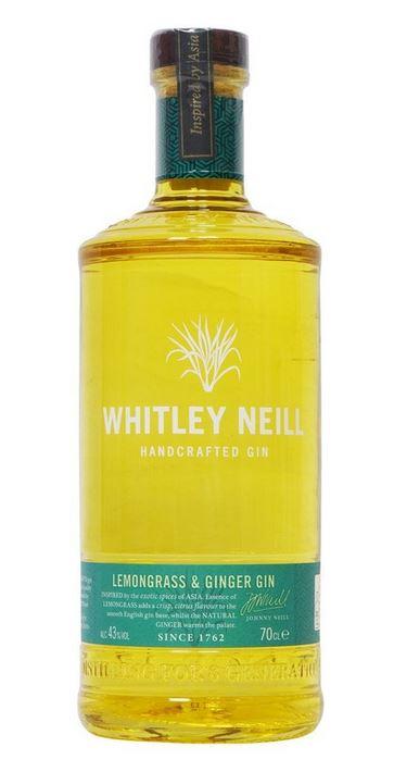 Whitley Neill Lemongrass & Ginger 70cl 43° 19,95€