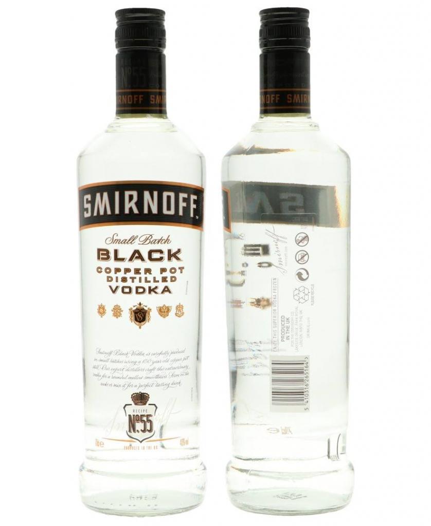 Smirnoff Black 70cl 40 % vol 8,95€