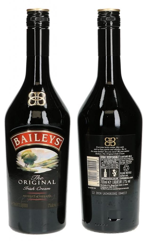 Baileys 70cl 17 % vol 12,45€