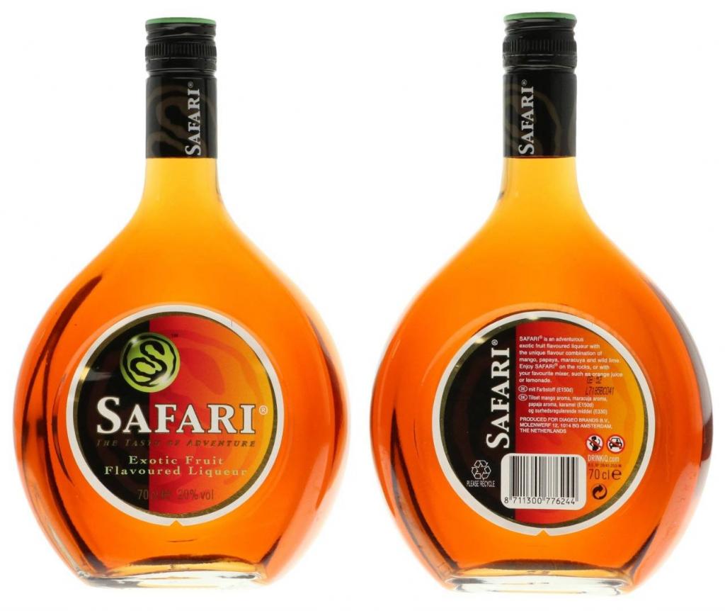 Safari 70cl 20 % vol 8,90€