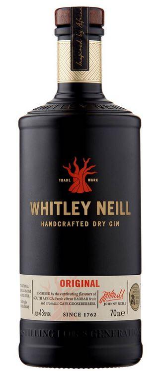 Whitley Neill 70cl 43 % vol 17,50€