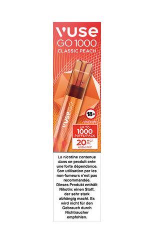 Vuse Go 1000 Pen Classic Peach 20mg 8,50€