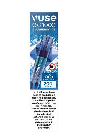 Vuse Go 1000 Pen Blueberry Ice 20mg 8,50€