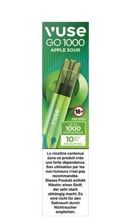 Vuse Go 1000 Pen Apple Sour 10mg 8,50€