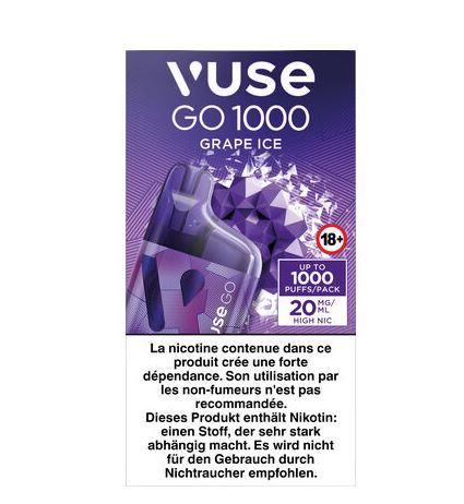 Vuse Go 1000 Box Grape Ice 20mg 9,00€