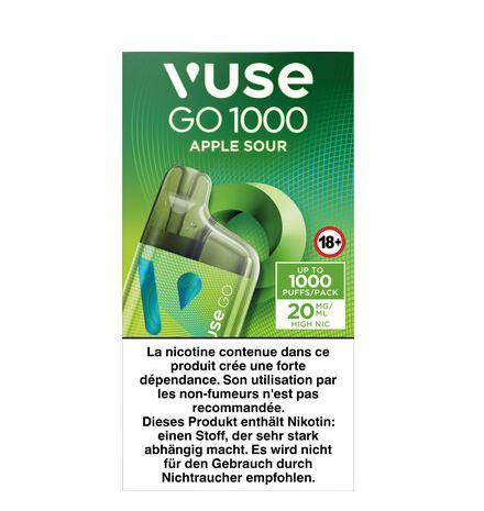 Vuse Go 1000 Box Apple Sour 20mg 9,00€