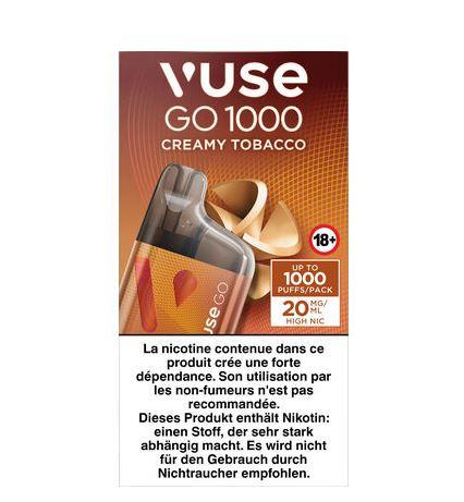 Vuse Go 1000 Box Creamy Tobacco 20mg 9,00€