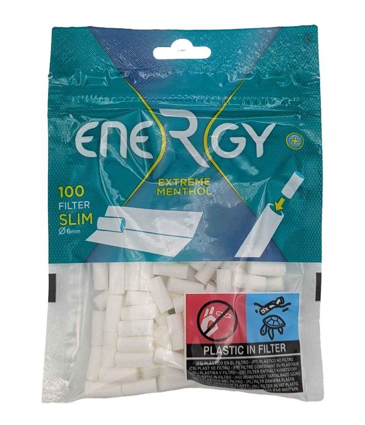 Energy Filter Tips Extreme Menthol 100 1,00€