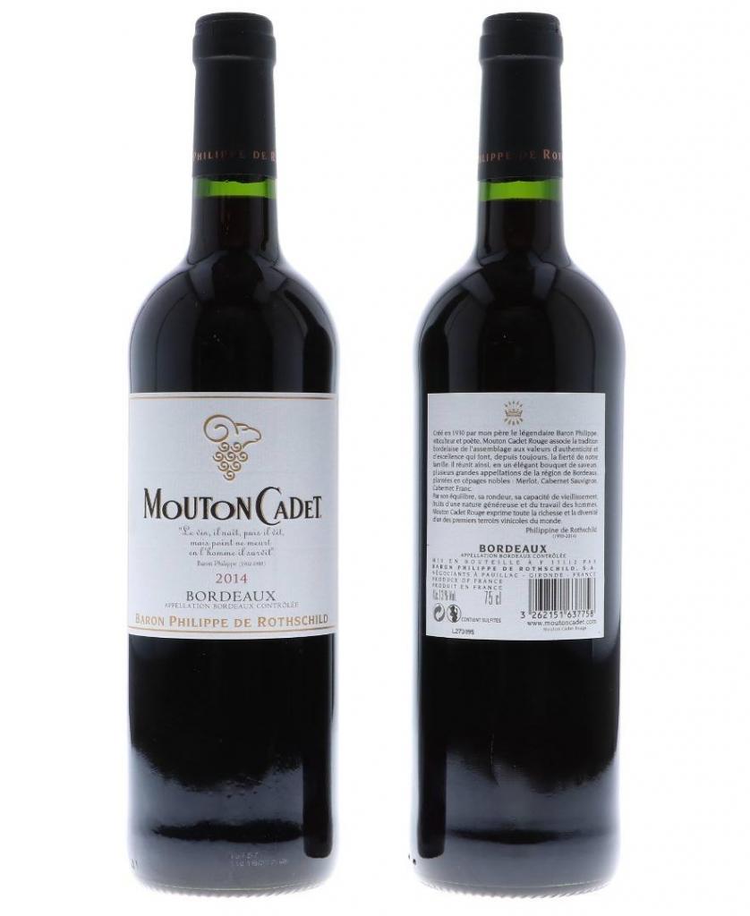 MOUTON CADET BARONNIE ROUGE 75 CL