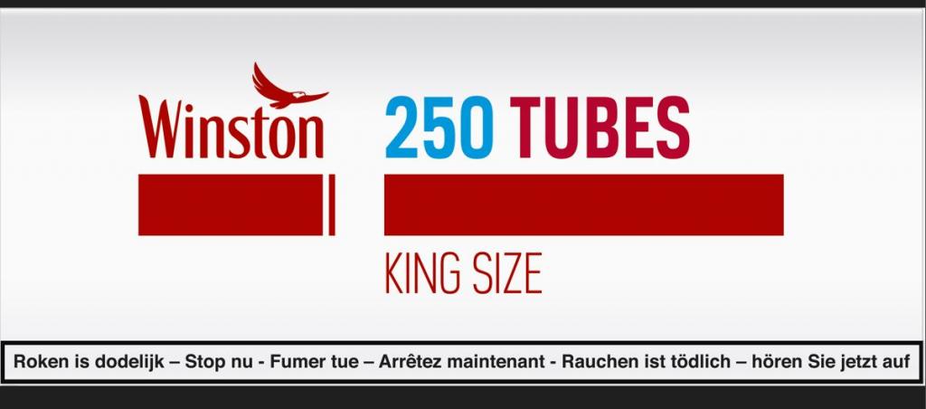 Hülsen / Tubes Winston 250 1,65€