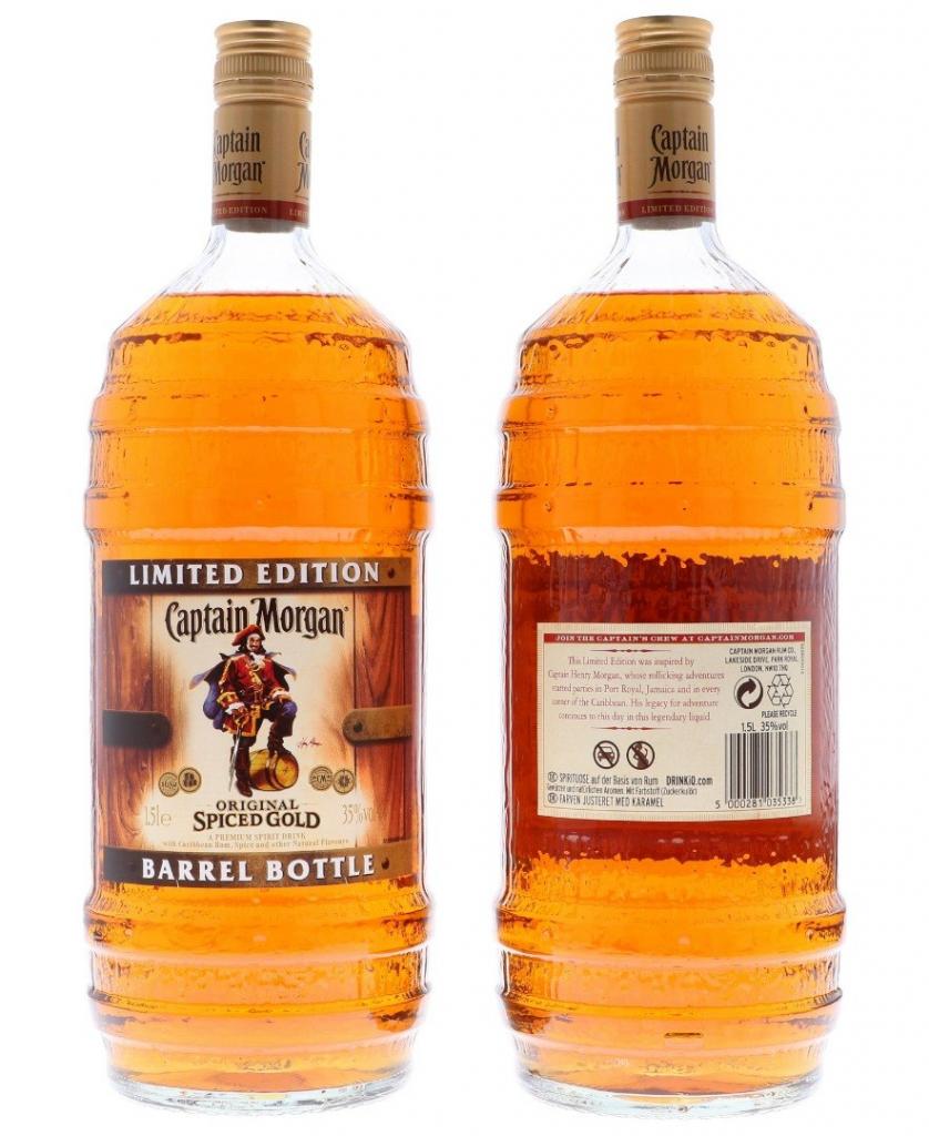 Captain Morgan Spiced Gold Barrel 150cl 35° 22,95€