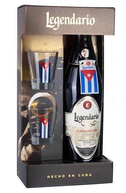 Legendario Elixir De Cuba + 2 Verres + Gb 70cl 34° 22,95€