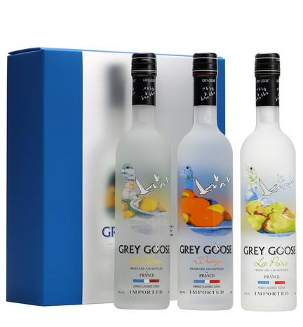 Grey Goose Flavored Vodka Set + Gb 60cl 40 % vol 39,50€