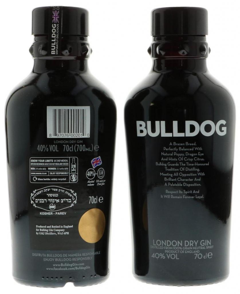 Bulldog Gin 70cl 40 % vol 17,95€