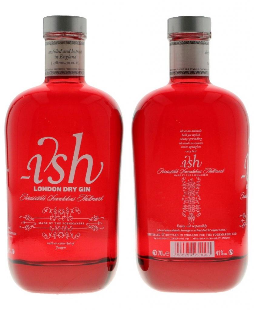 Ish London Dry Gin 70cl 41 % vol 22,30€