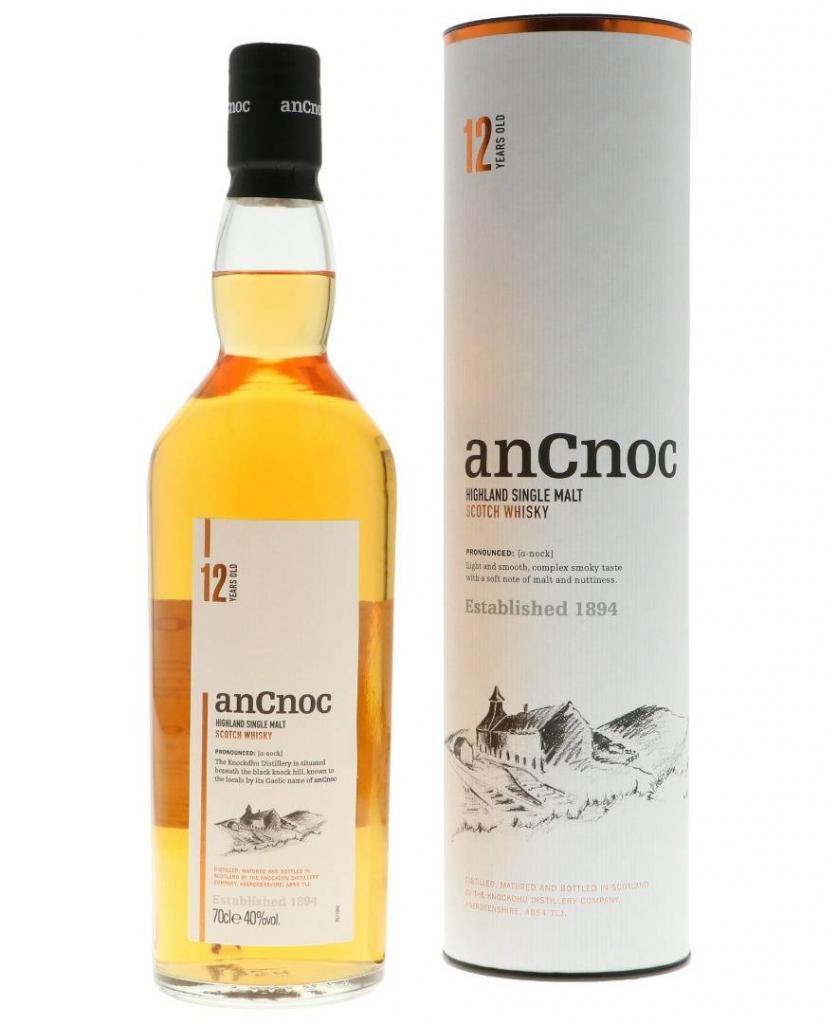 Ancnoc 12 Years + Gb 70cl 40 % vol 27,85€