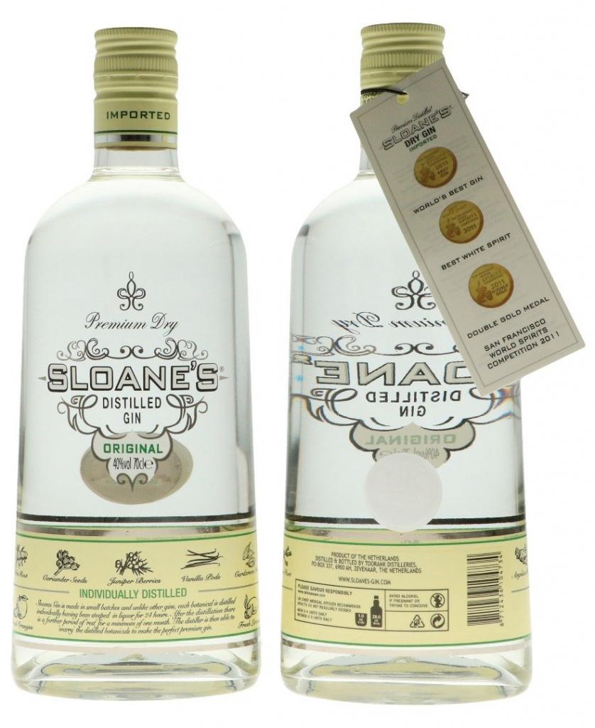 Sloanes Premium Dry Gin 70cl 40 % vol 22,45€
