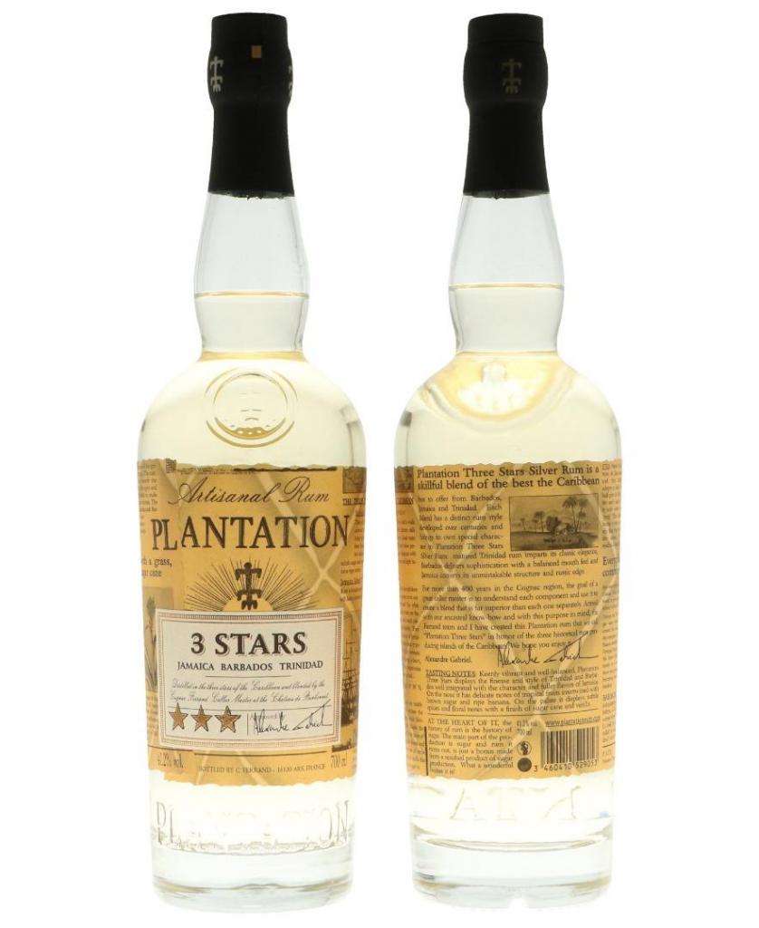 Plantation Rum Blanco 3 Stars 70cl 41.2 % vol 13,50€