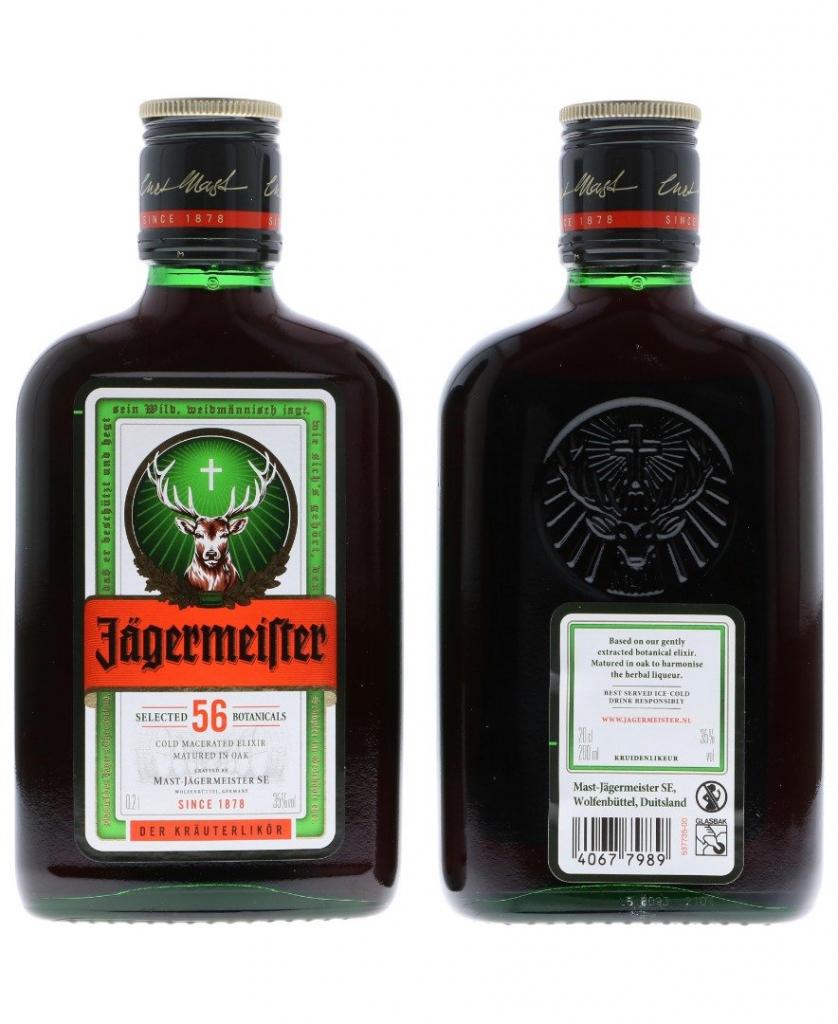 Jägermeister 20cl 35 % vol 4,95€