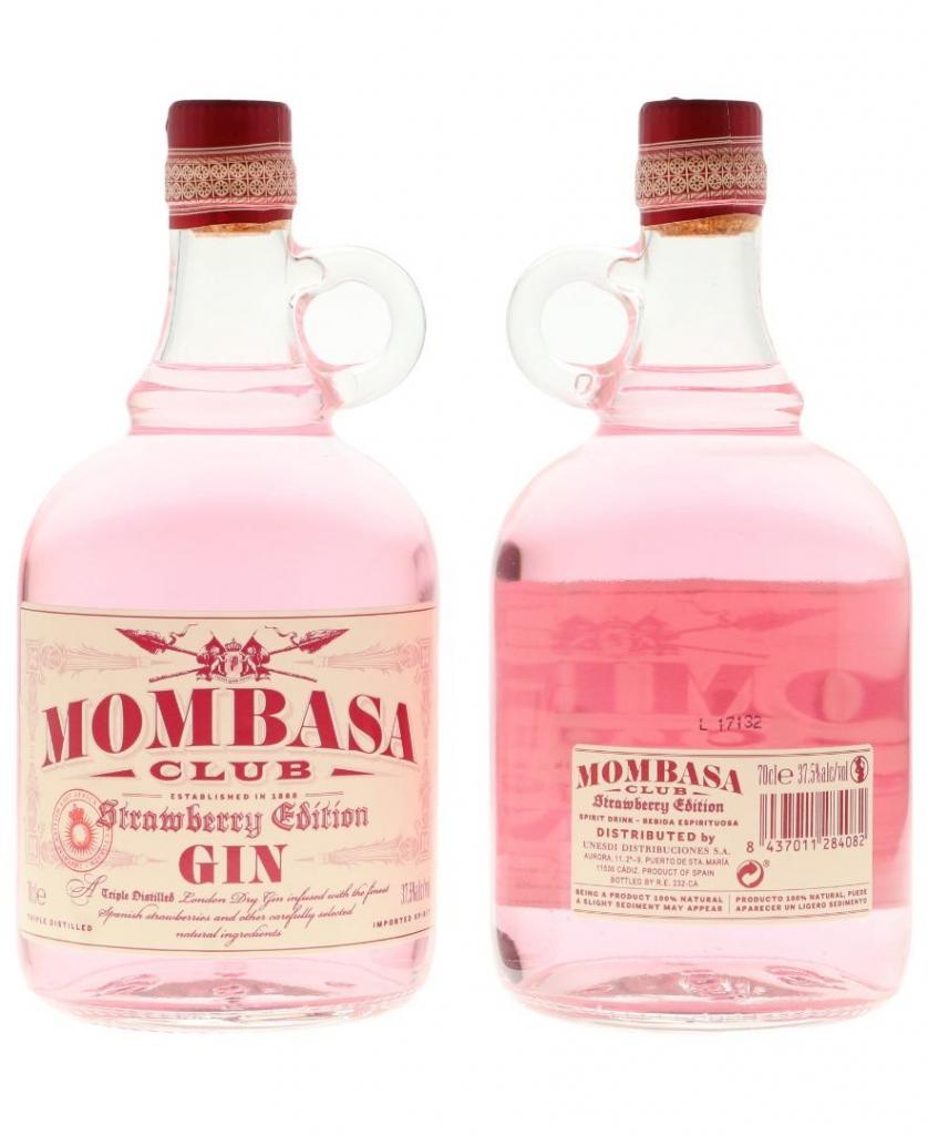 Mombasa Strawberry Gin 70cl 37.5 % vol 21,80€