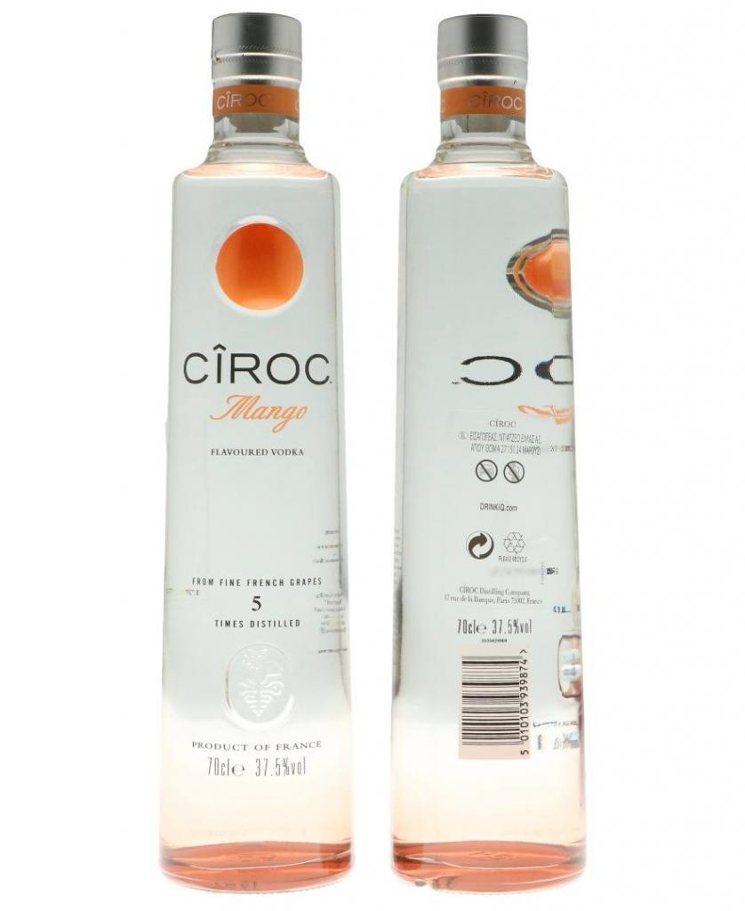 Ciroc Mango Carton De 6 Bt 70cl 37.5 % vol 120,00€