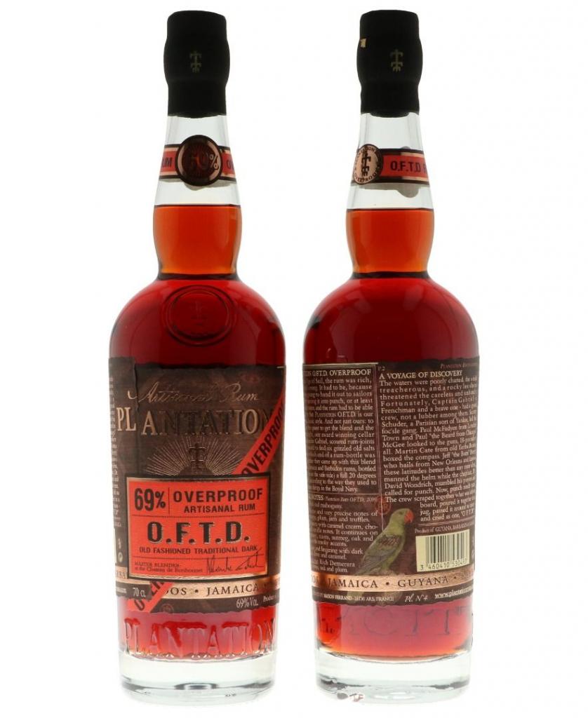 Plantation Rum O.F.T.D. Overproof 70cl 69 % vol 26,45€