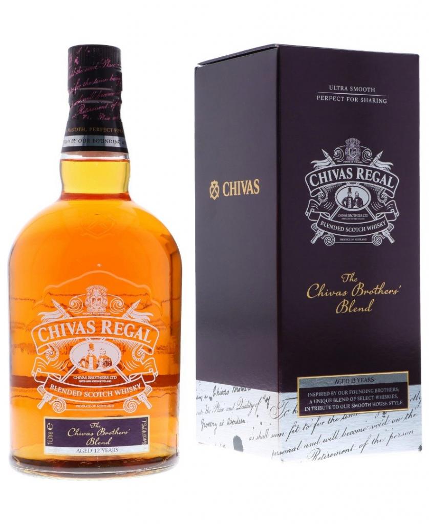 Chivas Regal 12y Brothers Blend +Gb 100cl 40 % vol 42,50€