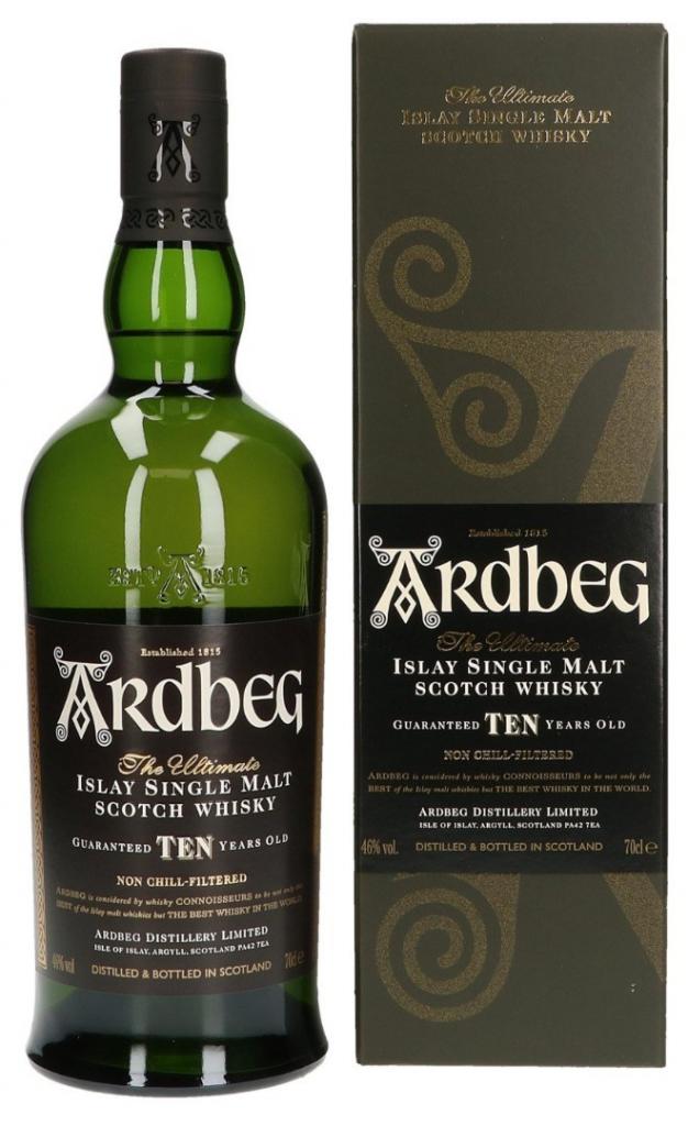 Ardbeg 10 Years + Gb 70cl 46 % vol 48,95€