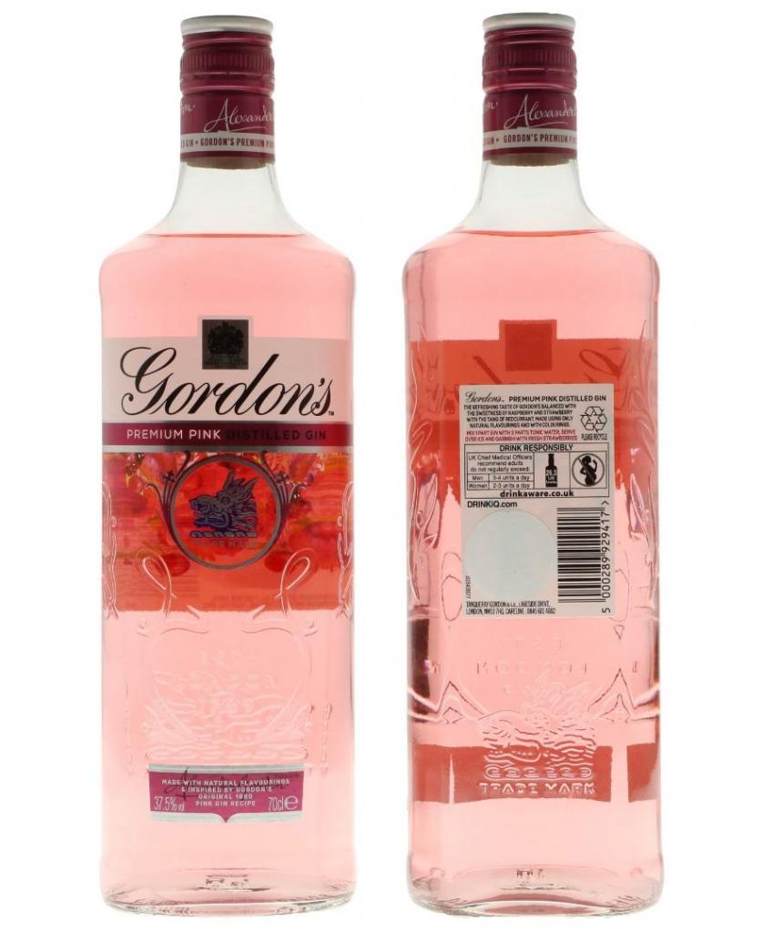 Gordons Pink Gin 70cl 37.5 % vol 10,95€