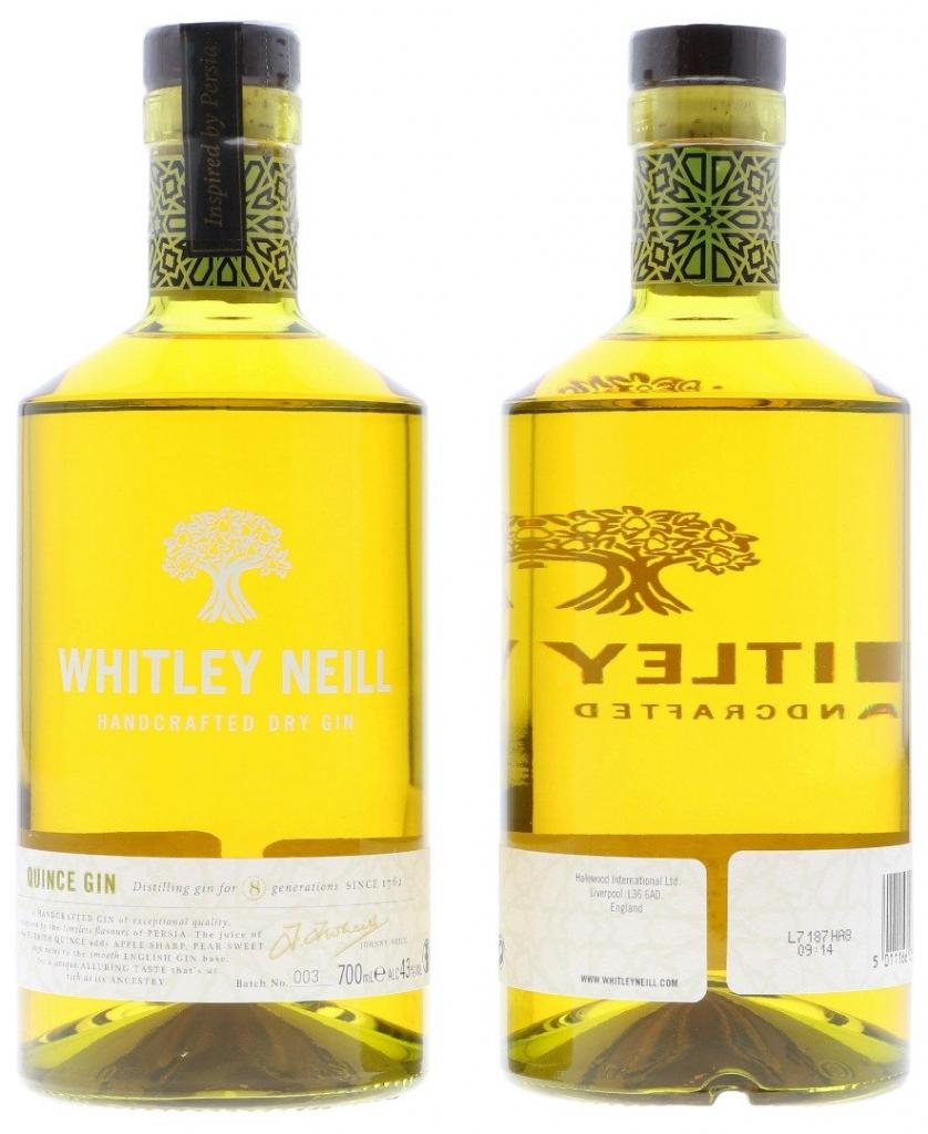 Whitley Neill Quince 70cl 43 % vol 19,95€