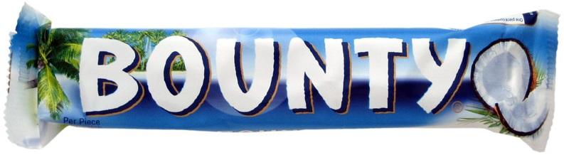 Candy Bar Bounty Lait 57g 1,45€