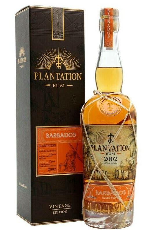 Plantation Rum Barbados Vintage 2002 + Gb 70cl 43.2 % vol 32,40€
