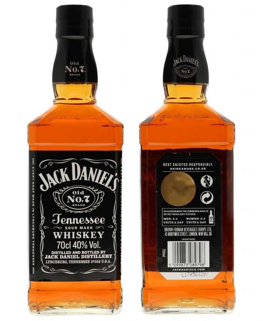 Jack Daniels Carton De 6 Bt 70cl 40 % vol 98,94€