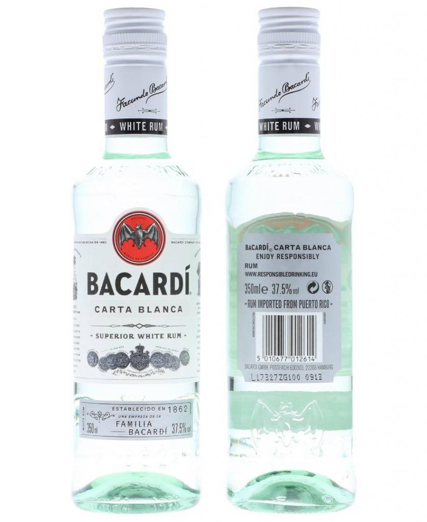 Bacardi 35cl 37.5° 6,50€