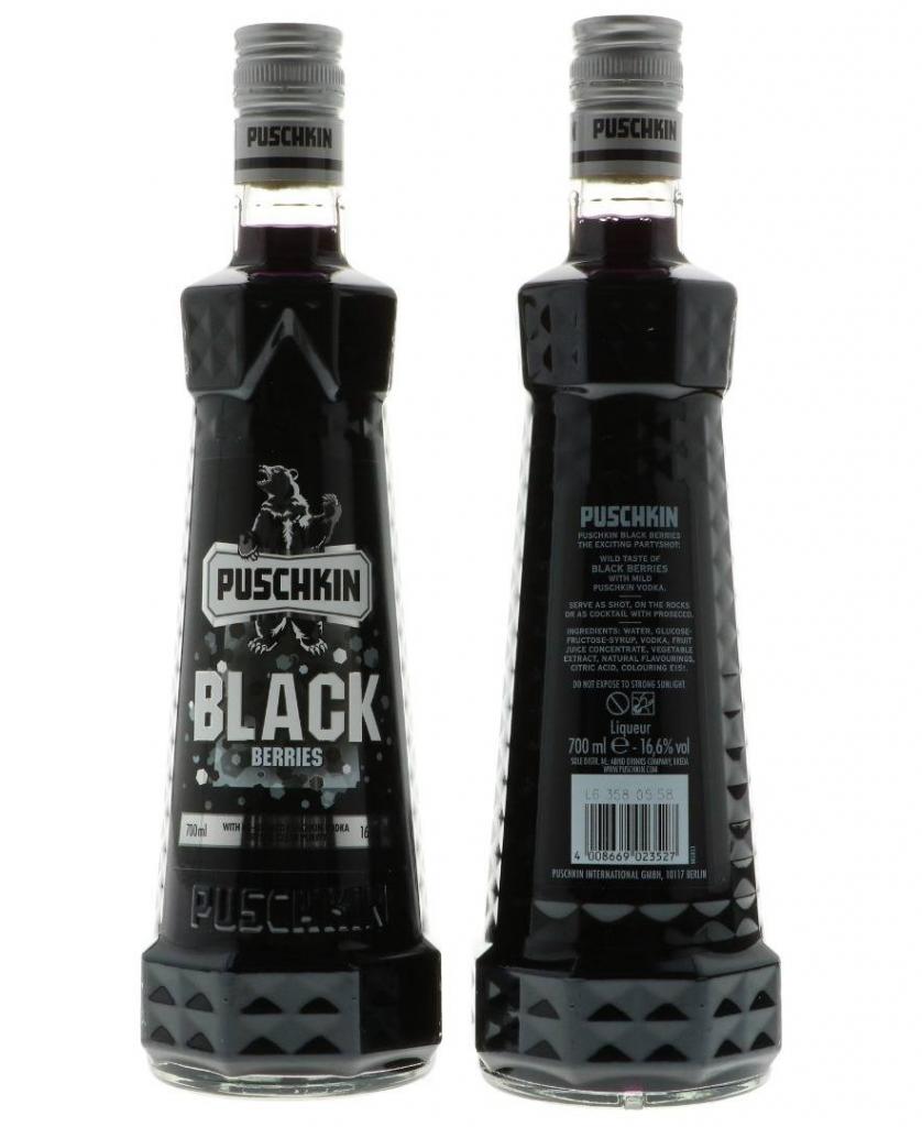Puschkin Black Sun 70cl 16.6 % vol 5,89€