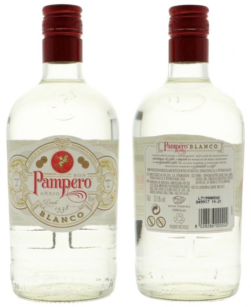 Pampero Blanco 70cl 37.5° 7,99€