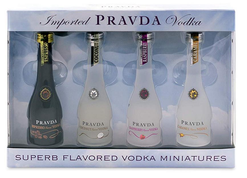 Pravda Vodka 4er Set Swarovski Edition 20cl 5cl 38.1° 14,95€